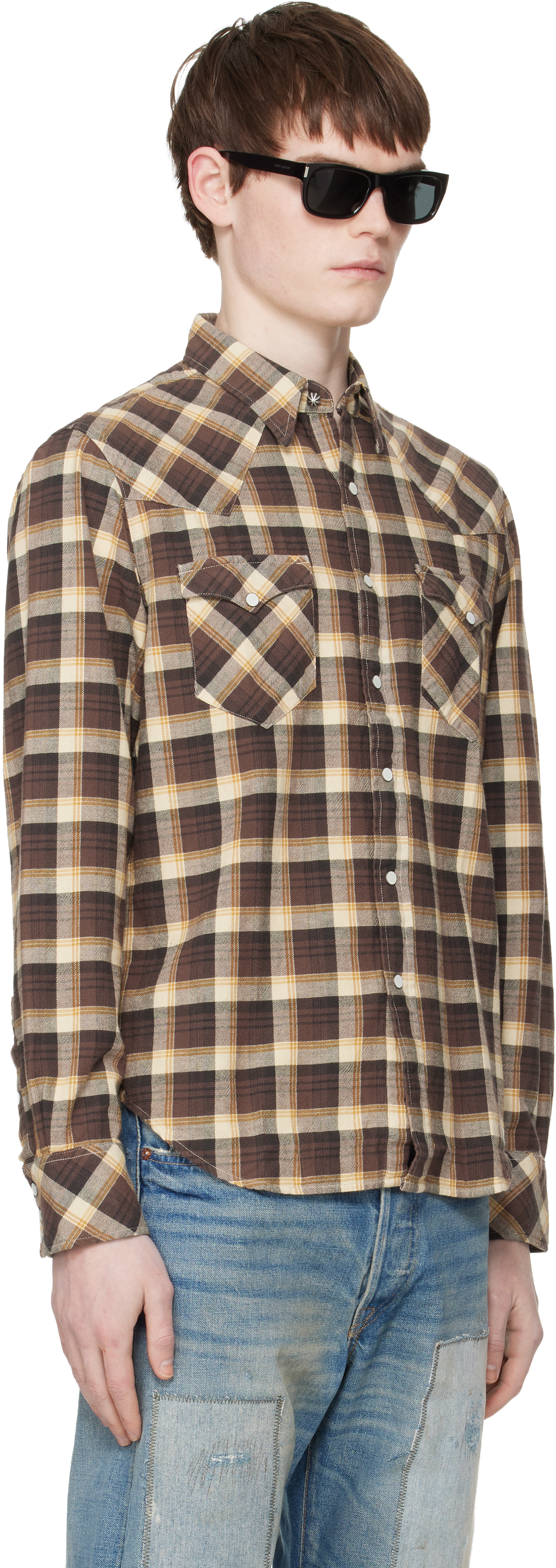 Brown & Beige Buffalo West Shirt