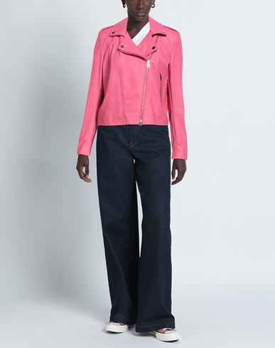 Woman Jacket Fuchsia Size S Polyurethane, Viscose