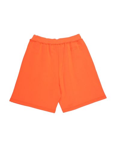 Kid Boy Shorts & Bermuda Shorts Orange Size 14 Cotton, Elastane