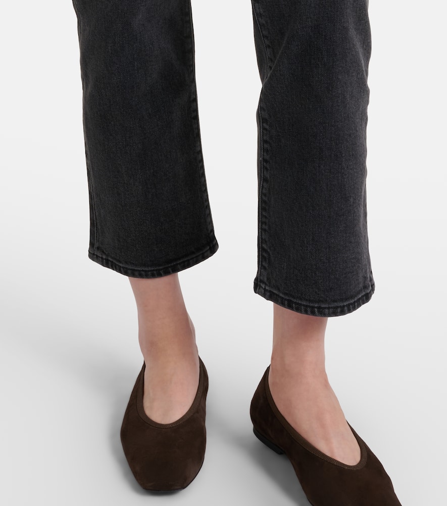 Ruler cropped straight jeans