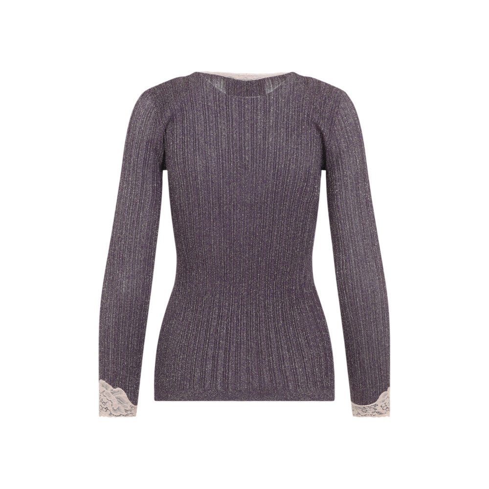 Dark Grey Knitted V Neck Sweater