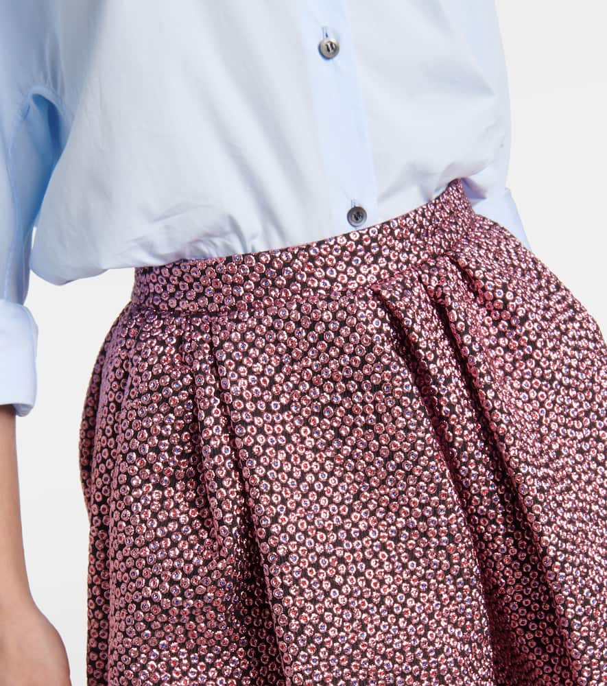 Soni pleated midi skirt