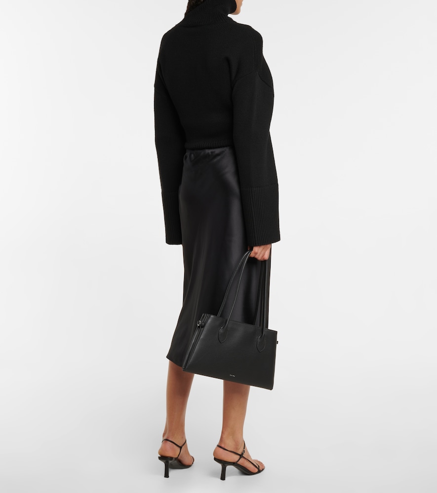 Joseph Isaak silk satin midi-skirt