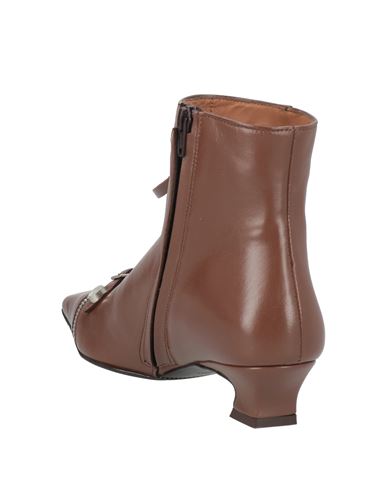 Woman Ankle boots Brown Size 10 Leather