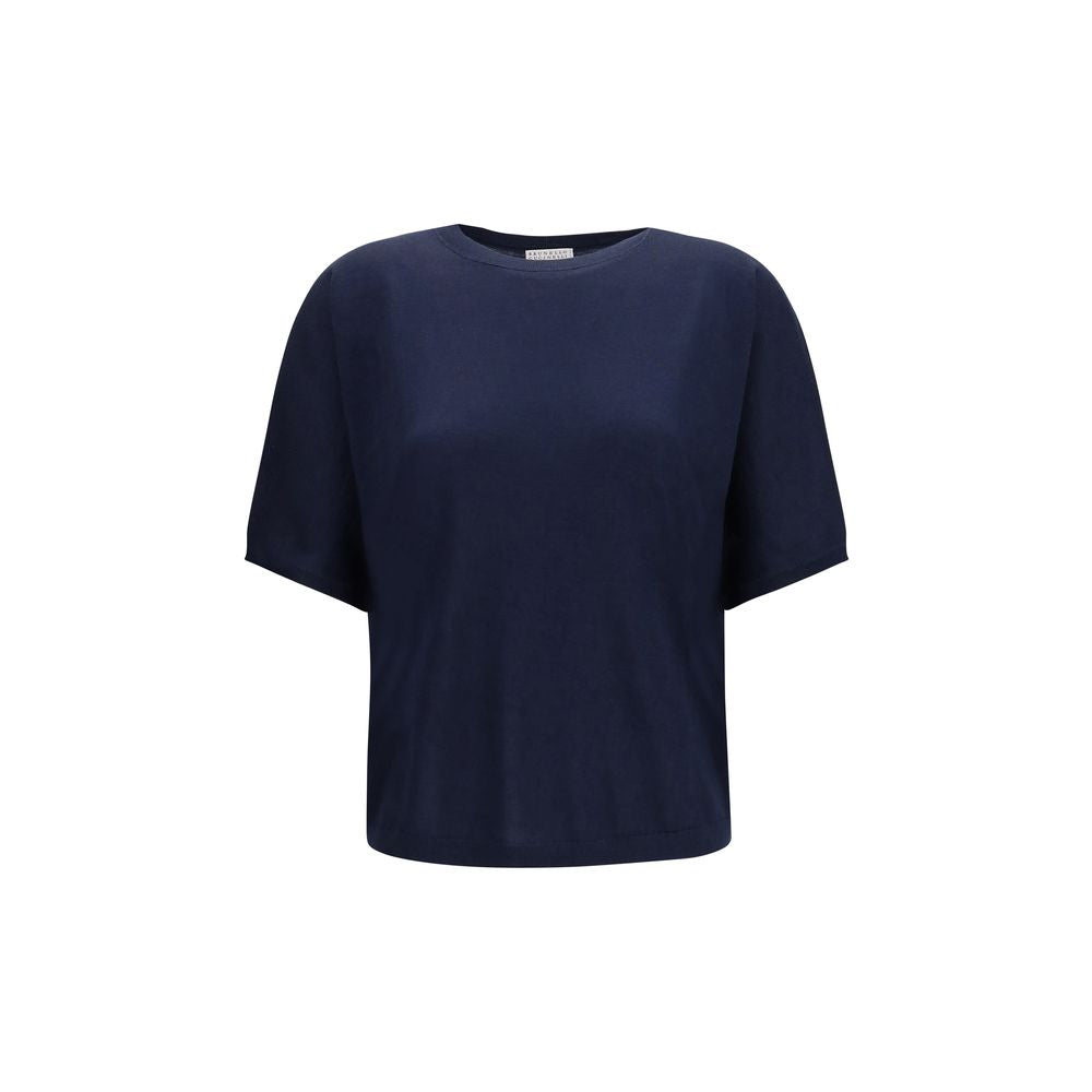 Cashmere and Silk Sweater — Navy