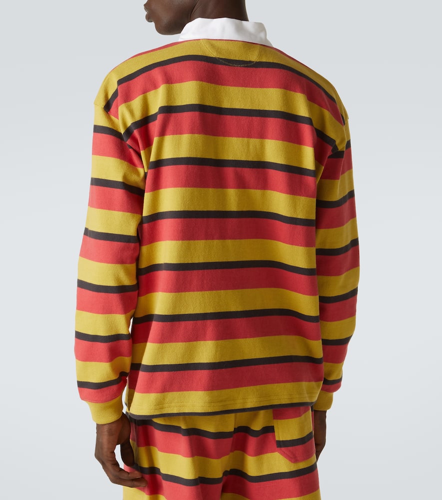 Rec striped cotton polo shirt