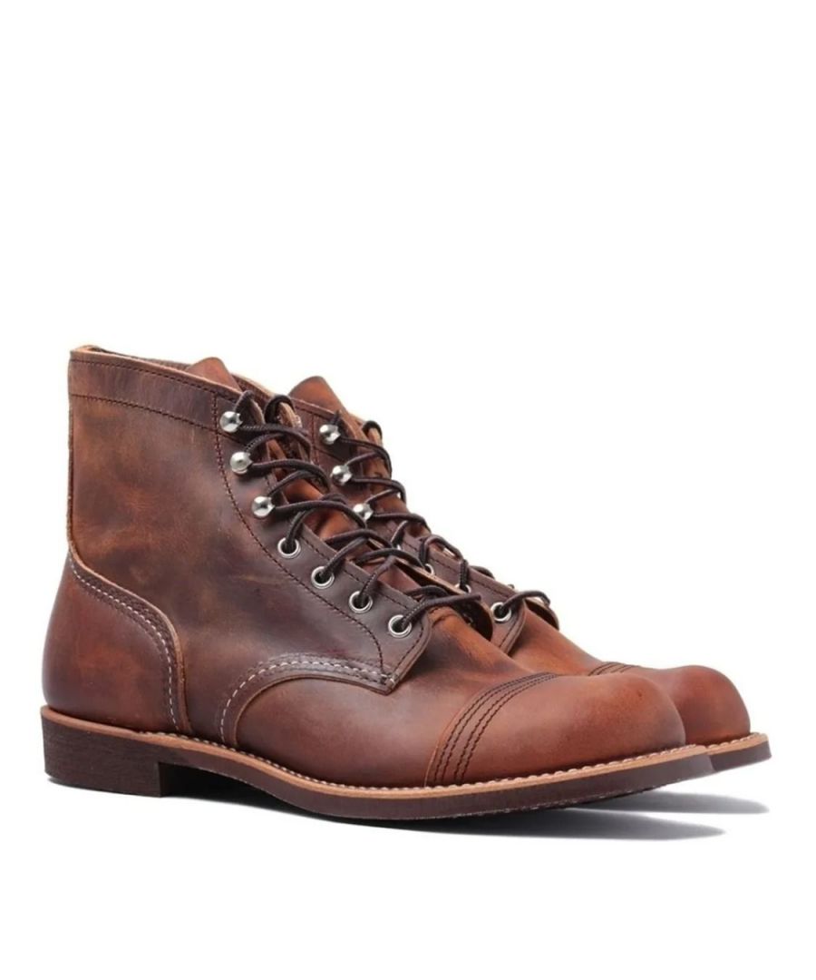 Red Wing Mens 8085 Iron Ranger Boots in Brown Leather