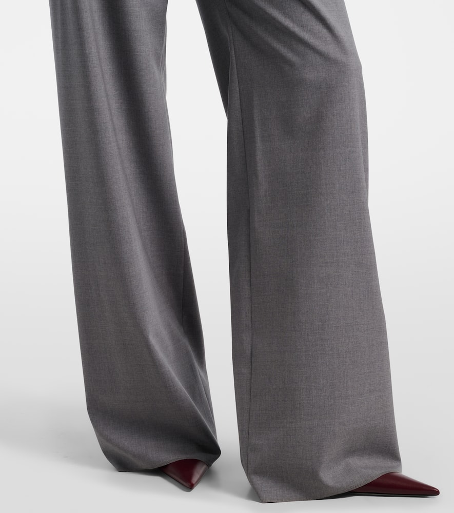 Salpa virgin wool wide-leg pants
