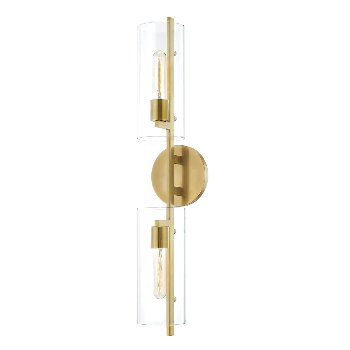 Mitzi Ariel 2-Light Bathroom Vanity Light in Aged Bra