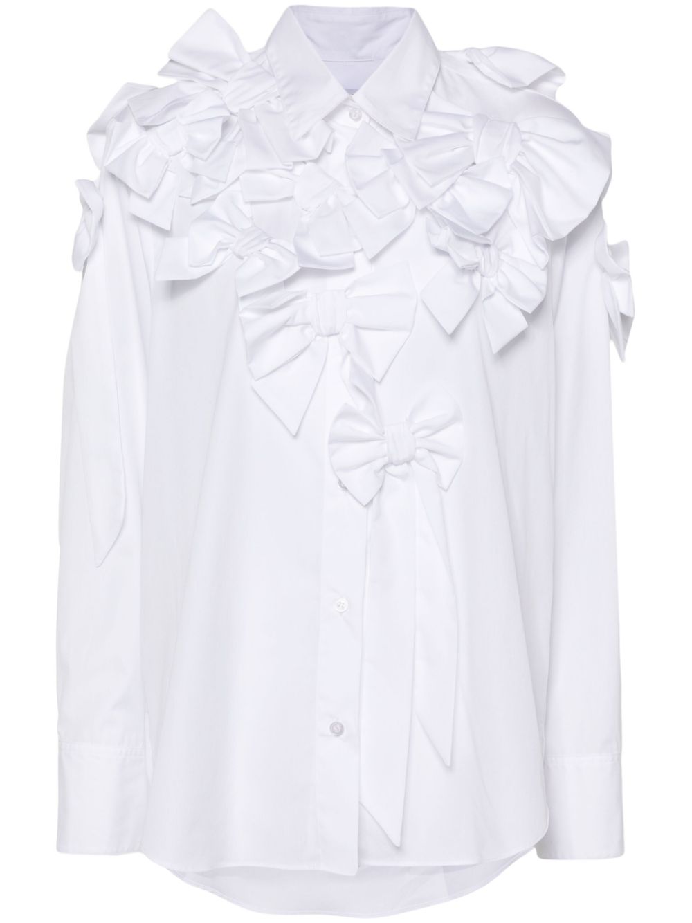 Bow-bouquet shirt - White