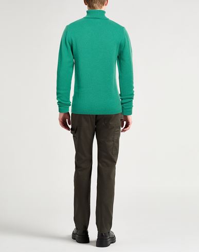 Man Turtleneck Green Size L Merino Wool