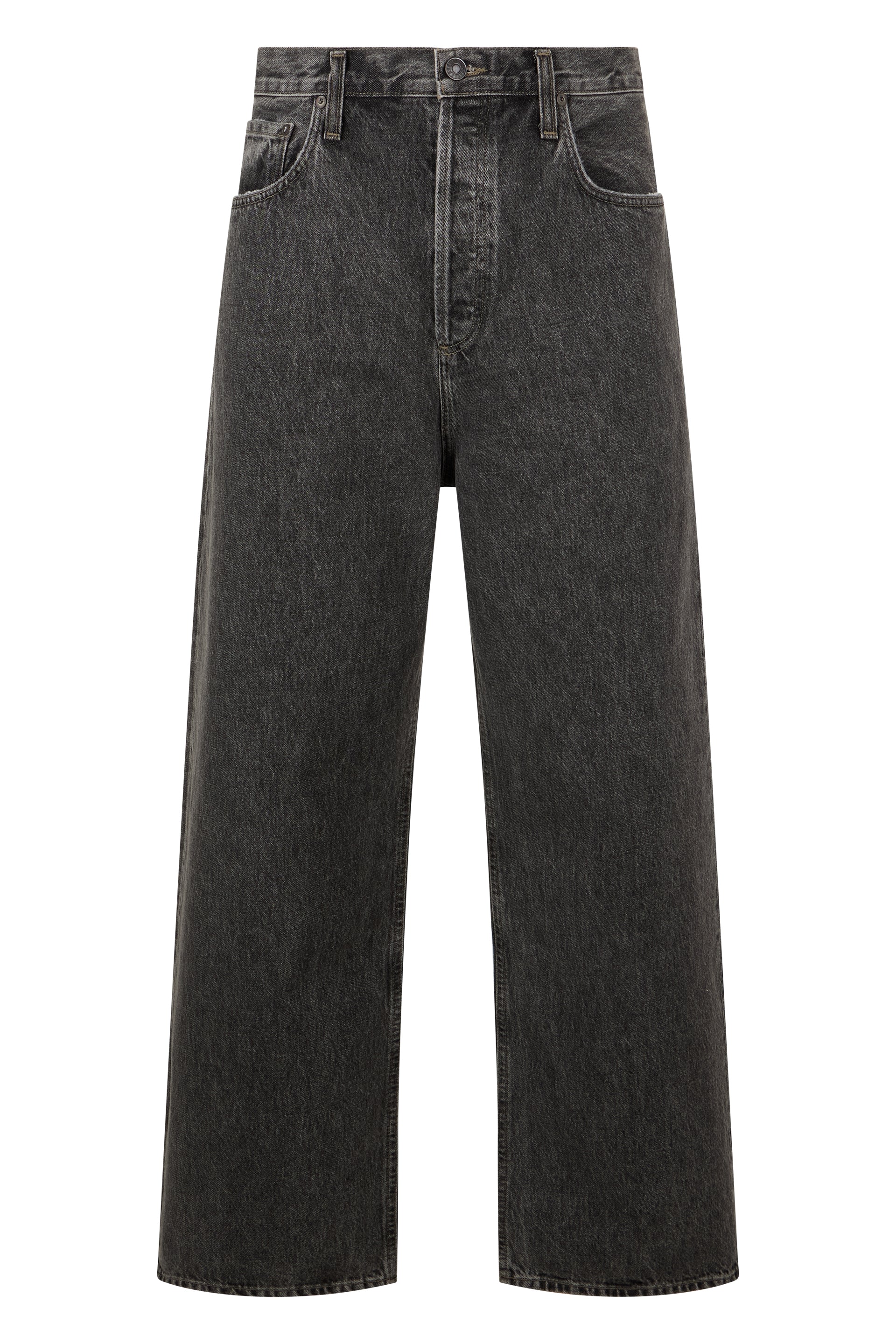 Loose Fit Straight Leg Denim Pants for Men