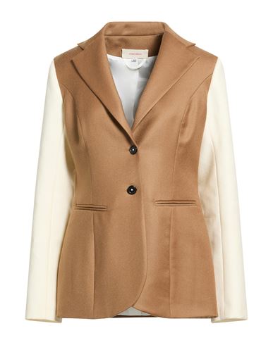 Woman Blazer Camel Size 4 Wool