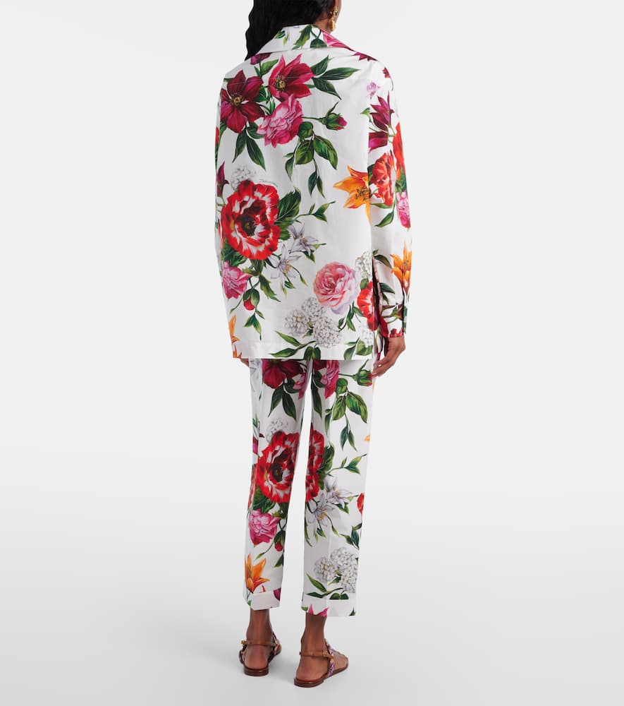 Floral oversized cotton shirt