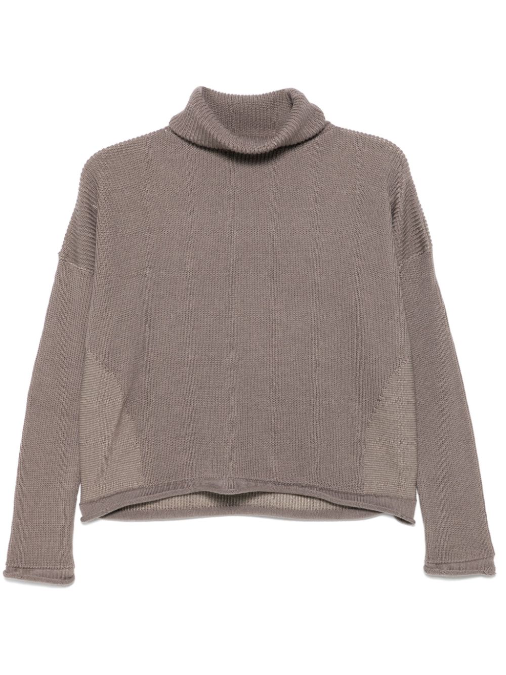 Roll-neck sweater - Brown