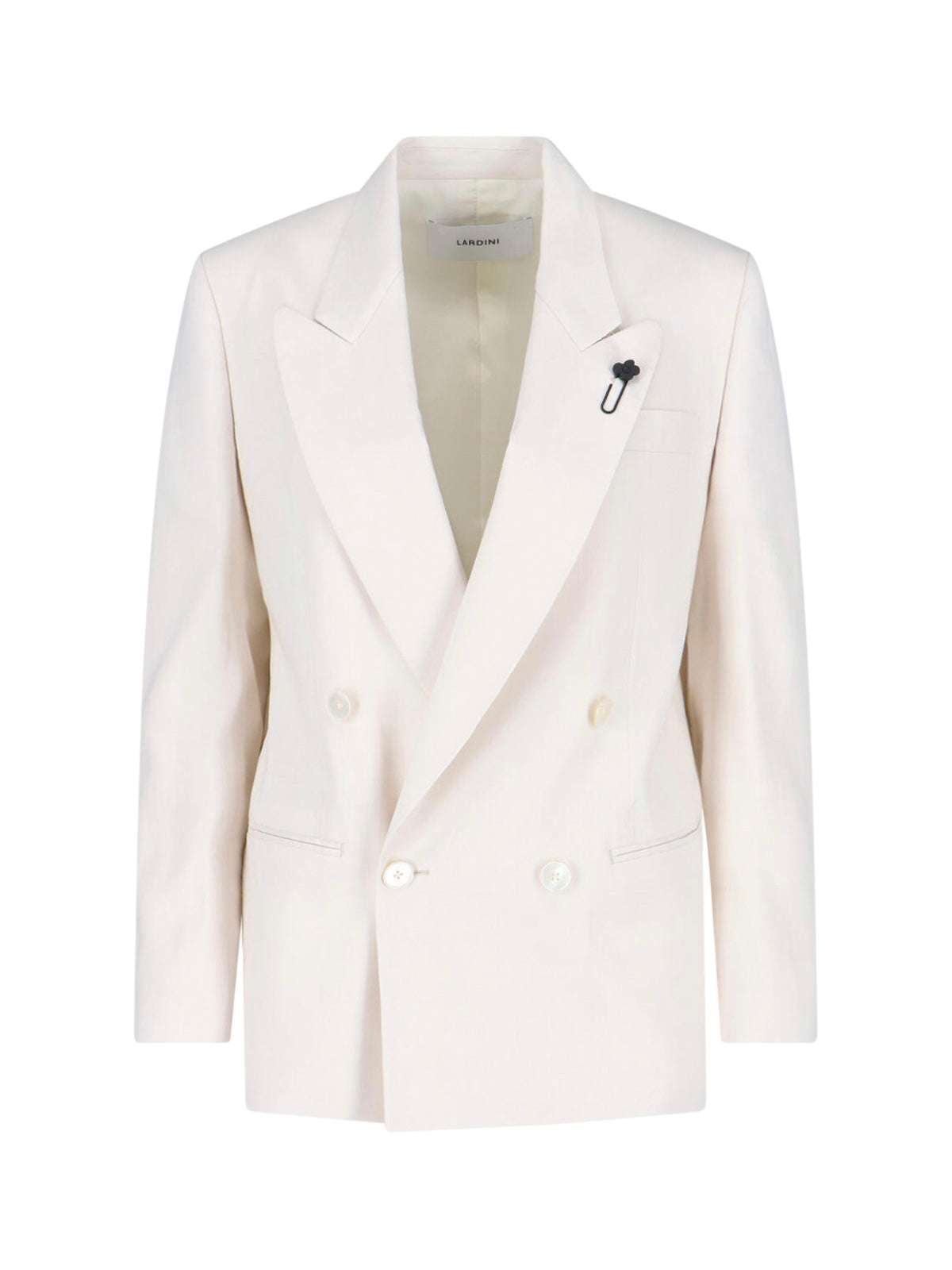 Linen-Blend Cropped Jacket for Women