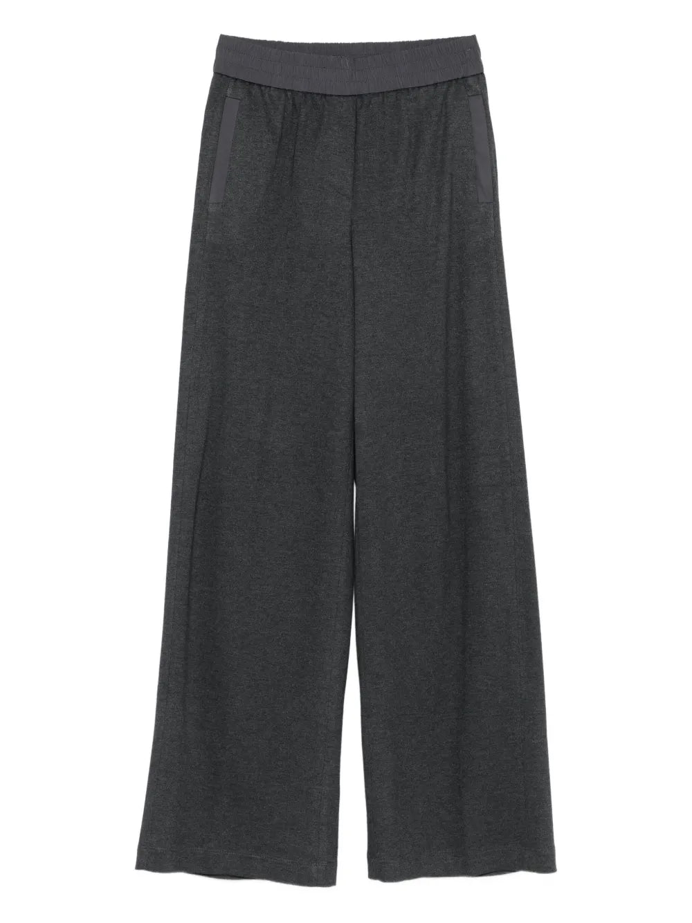 Elastic-Waistband Trousers — Charcoal