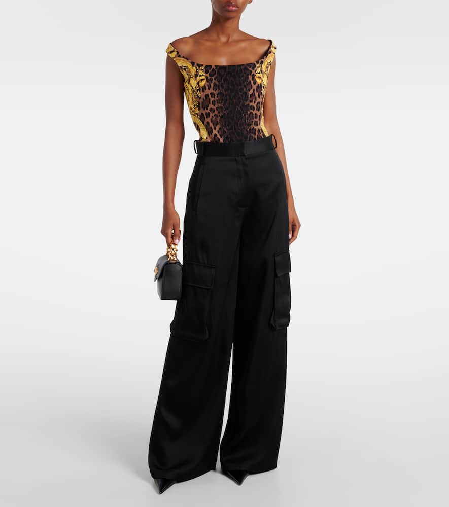 Barocco silk bodysuit