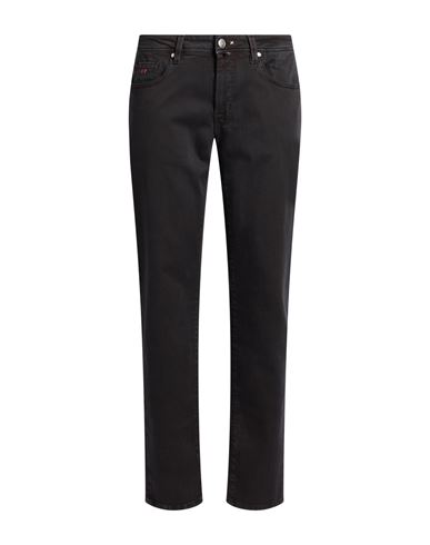 Man Jeans Black Size 36 Cotton, Polyester, Elastane