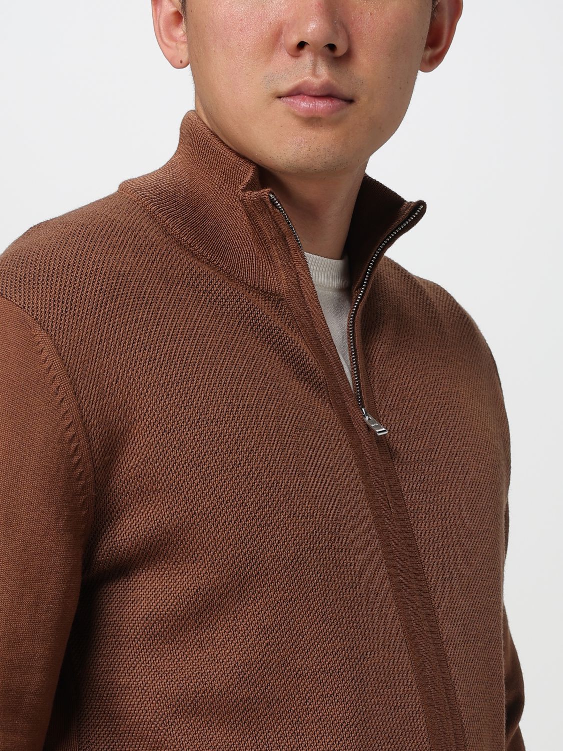 Cardigan Men color Brown