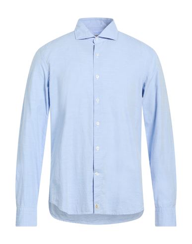 Man Shirt Azure Size 15 ¾ Cotton, Lyocell