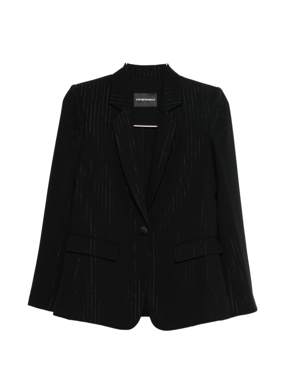 Pinstripe single-breasted blazer jacket