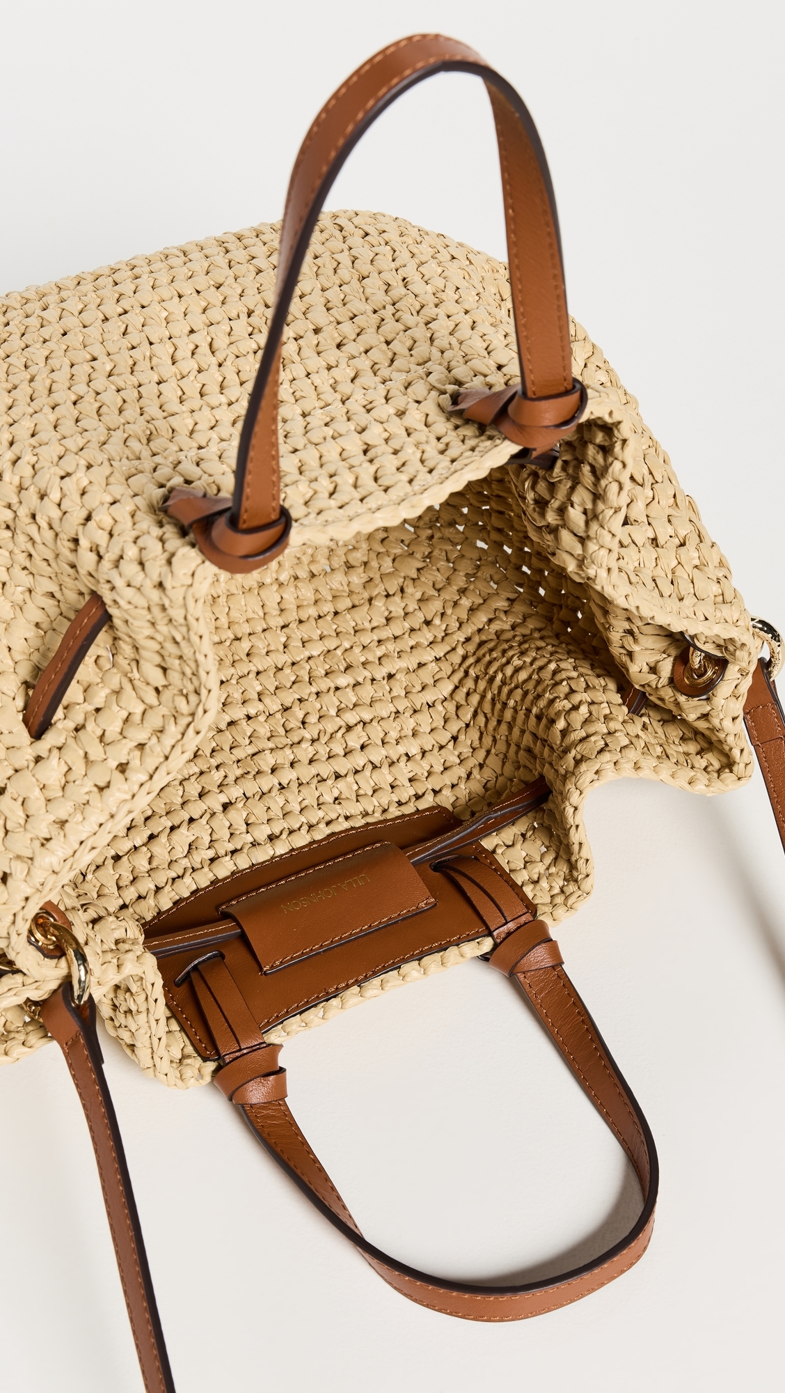 Gio Raffia Crossbody Bag Natural One Size