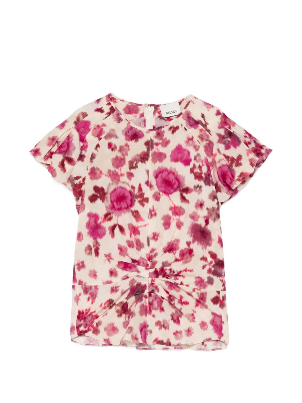 Tullya Printed Silk Top