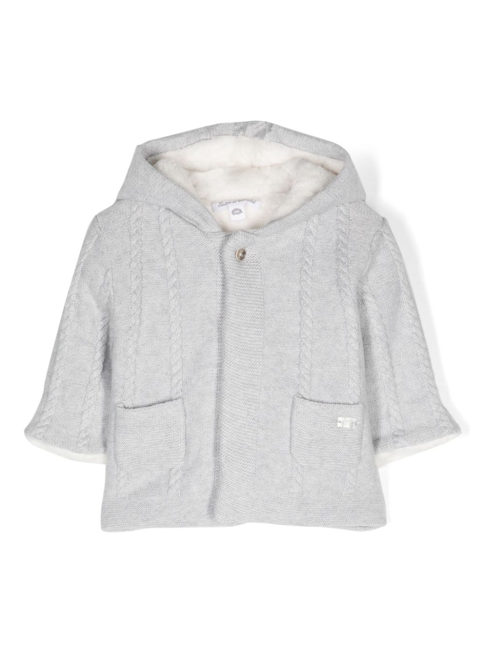 Cable-knit jacket - Pink