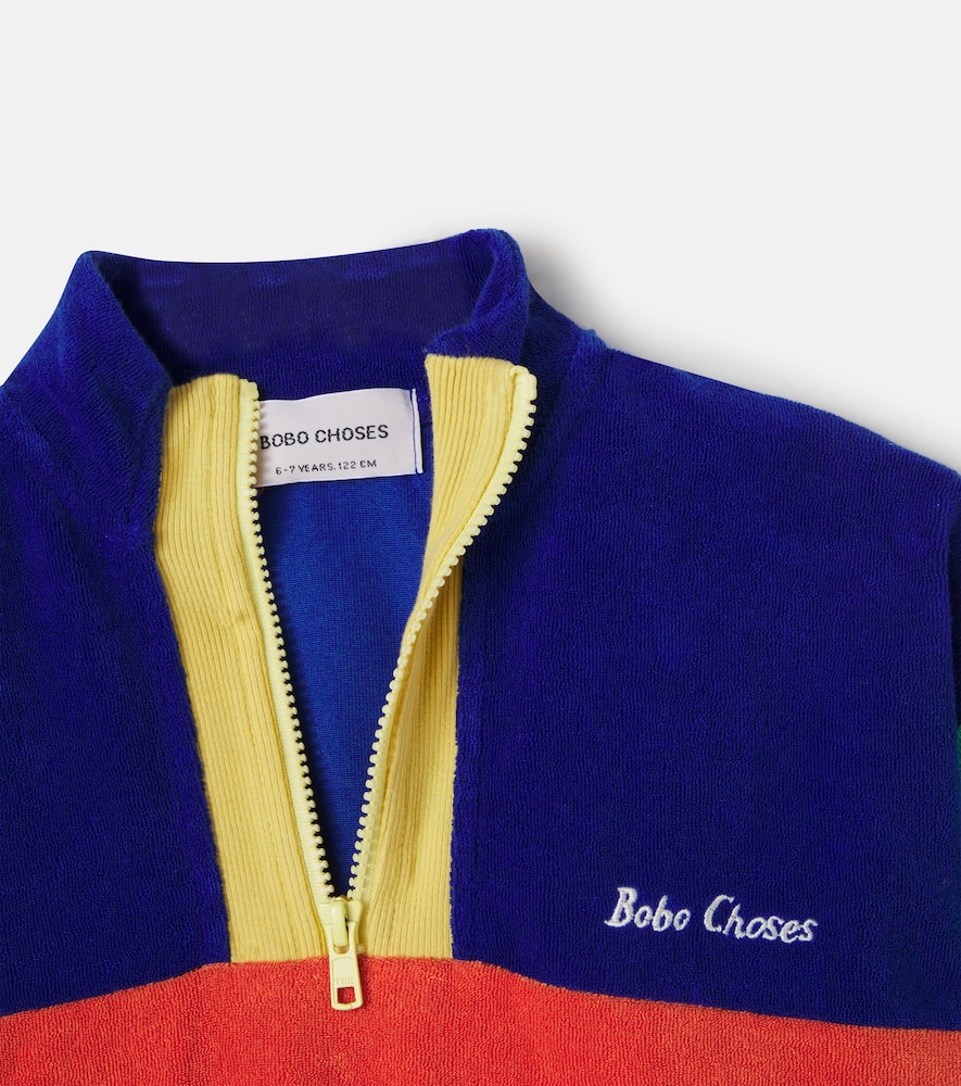 Cotton-blend terry sweatshirt