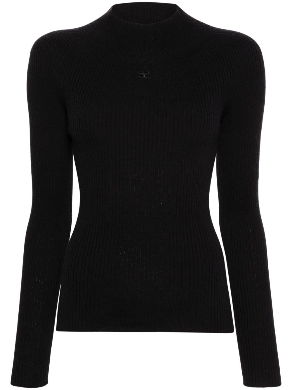 Solar ribbed jumper - Black