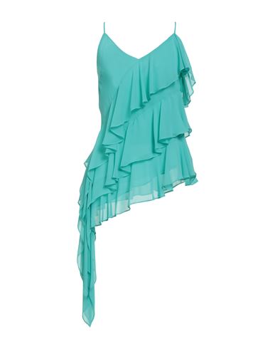 Woman Top Turquoise Size 4 Polyester