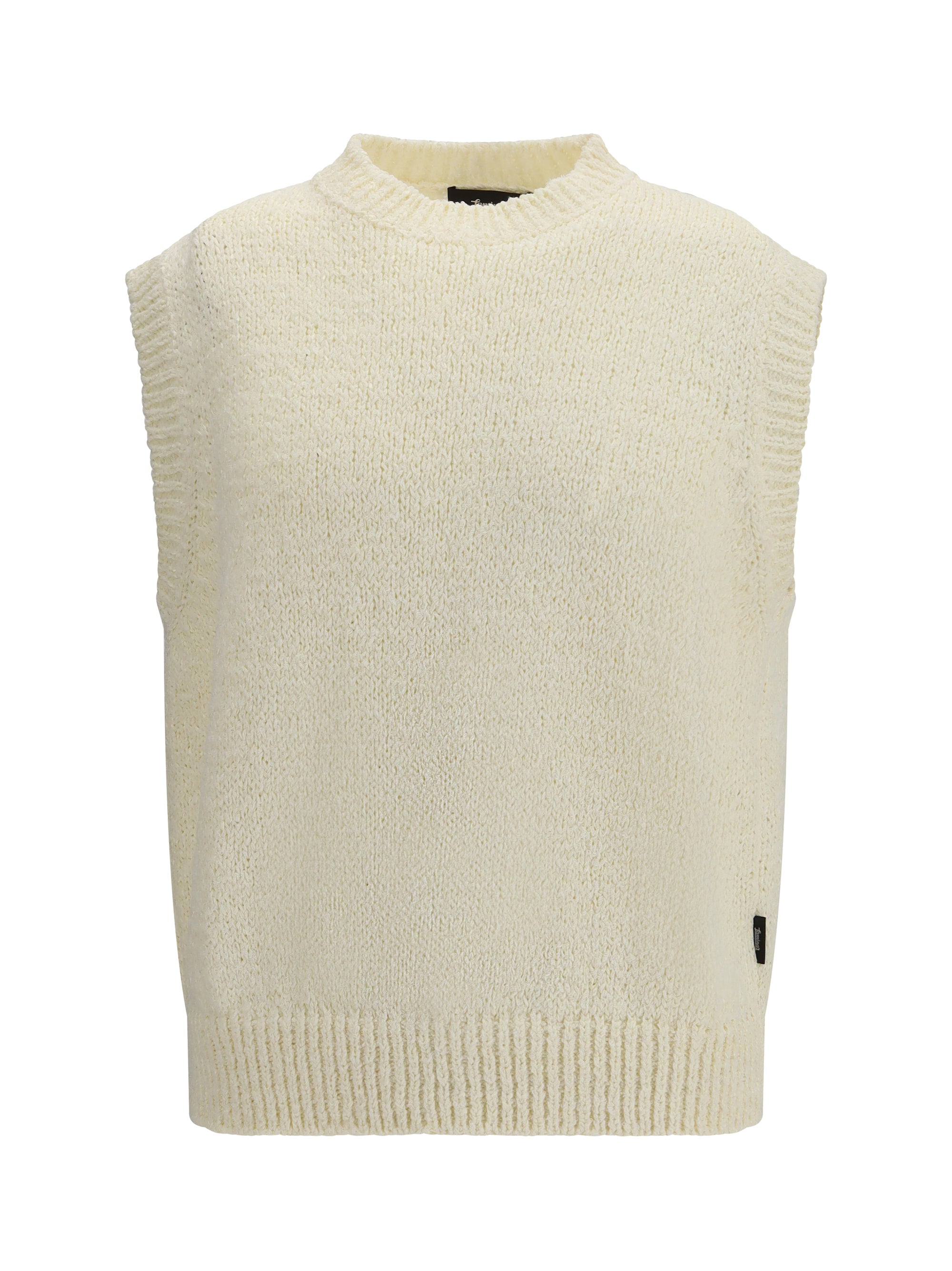 Cotton Knit Tank Top — White