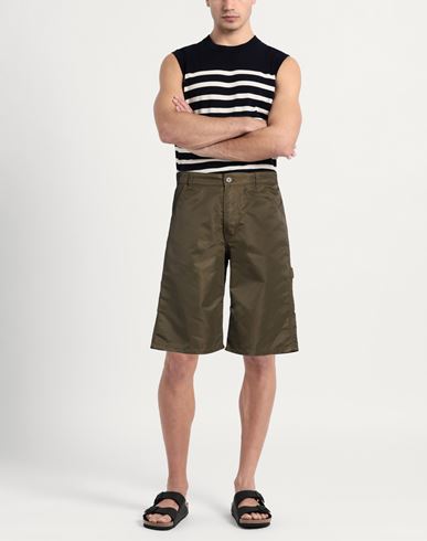 Man Shorts & Bermuda Shorts Military green Size 30 Polyamide