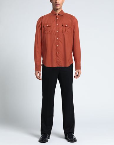 Man Shirt Rust Size 15 ½ Cotton