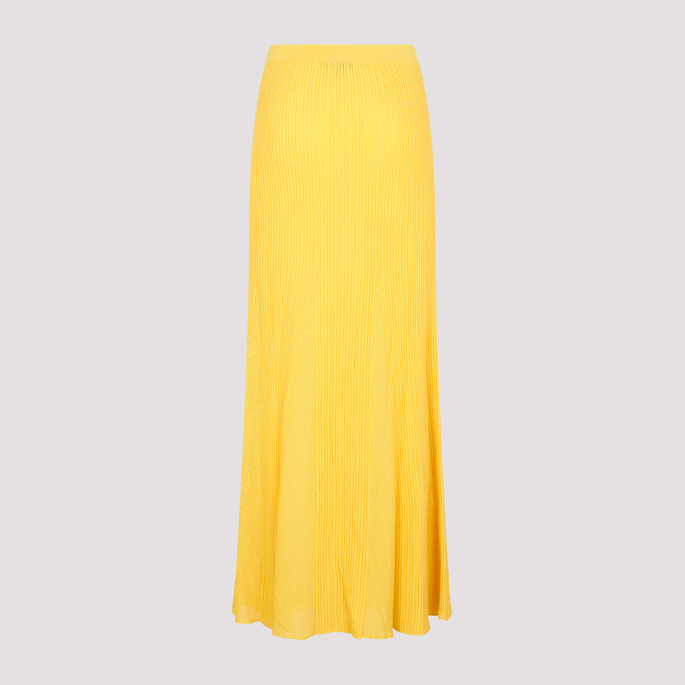 Yellow Wool Eula Skirt