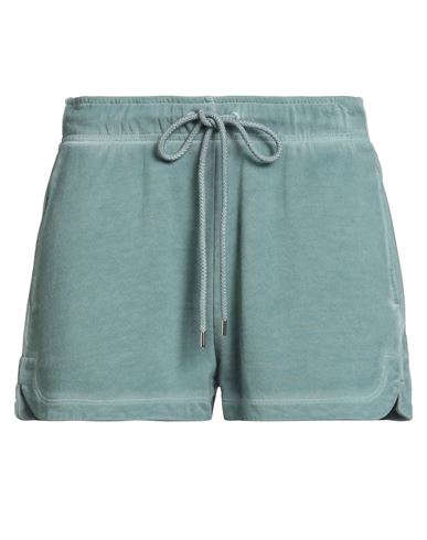 Woman Shorts & Bermuda Shorts Deep teal Size S Cotton