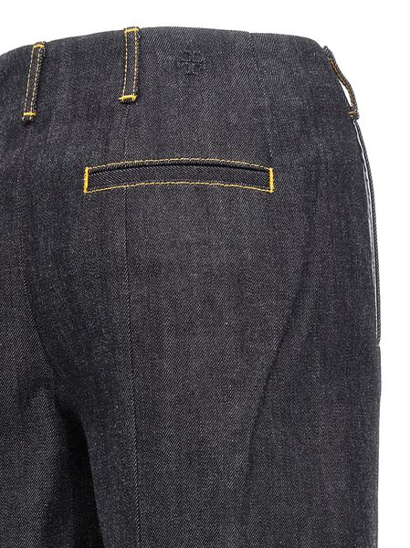 Tory Burch Faltenjeans mit Prinzessinnennaht