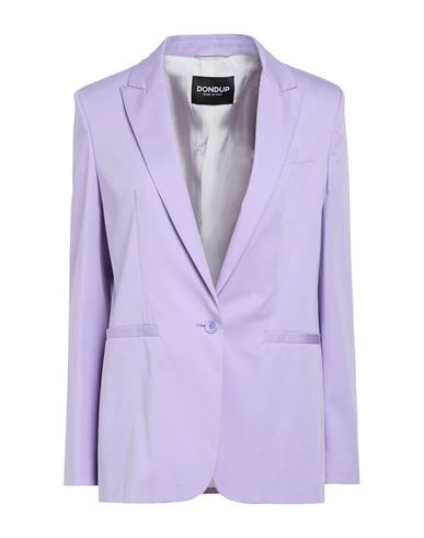 Woman Blazer Lilac Size 6 Cotton, Silk, Elastane