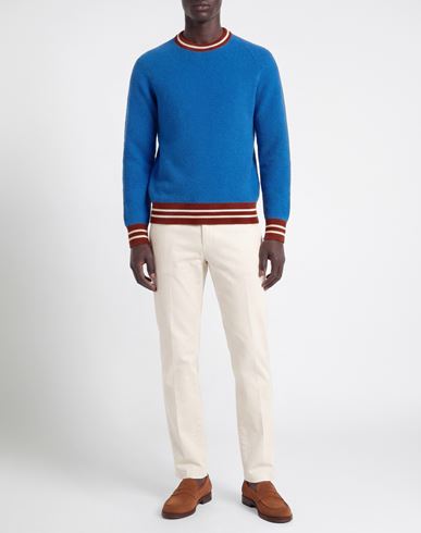 Man Sweater Bright blue Size 38 Merino Wool, Polyamide