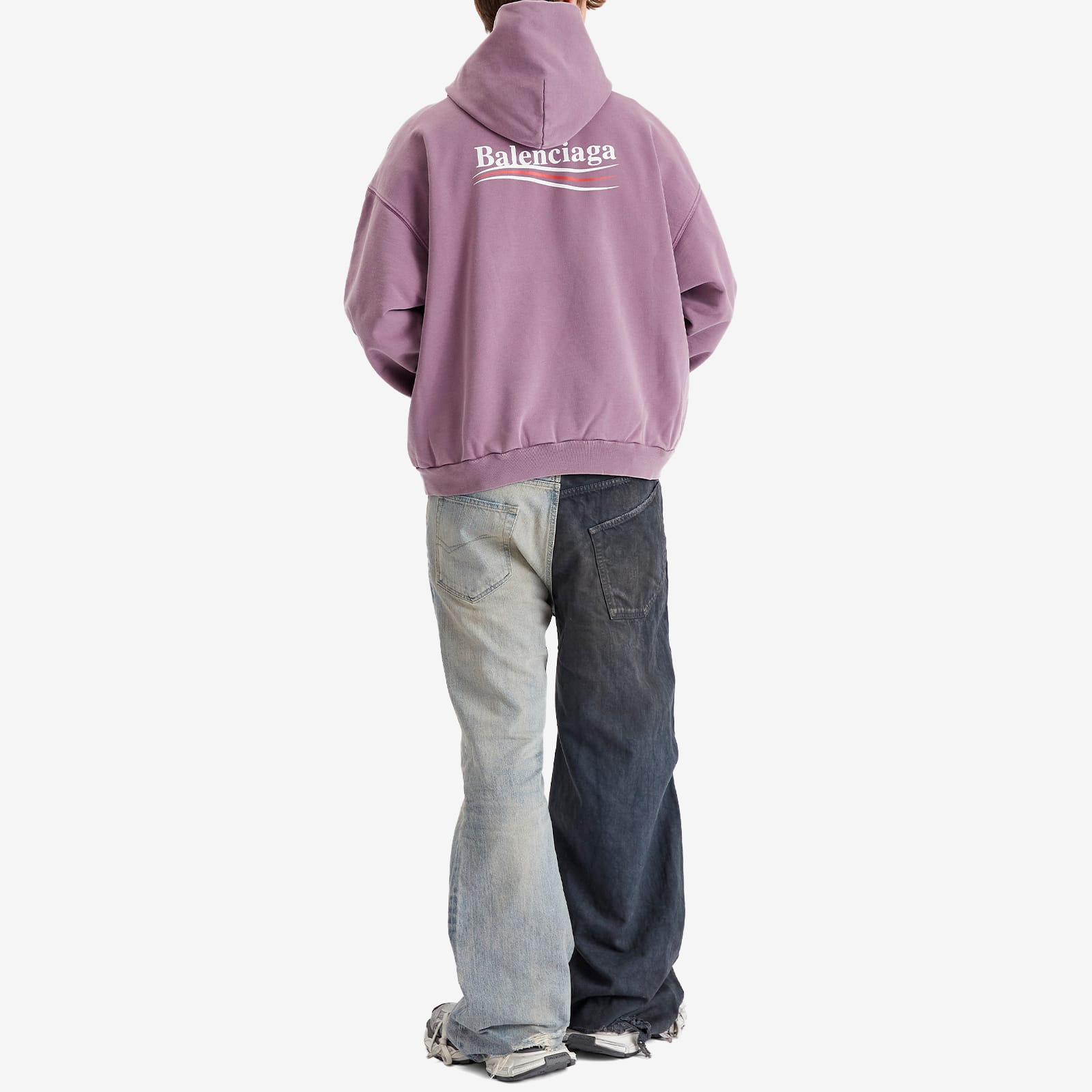 Men's Campaign Medium Fit Hoodie in Purple/White/Red