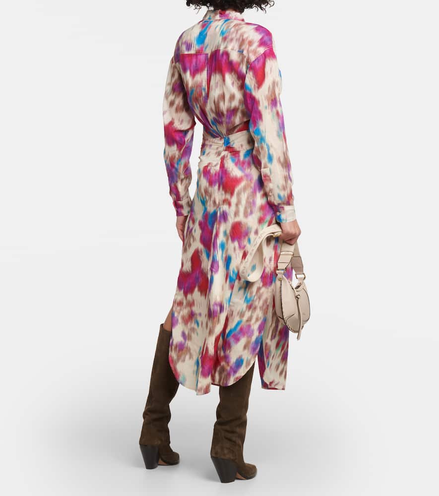 Marant Etoile Nesly printed cotton shirt dress