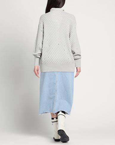 Woman Cardigan Light grey Size M Wool