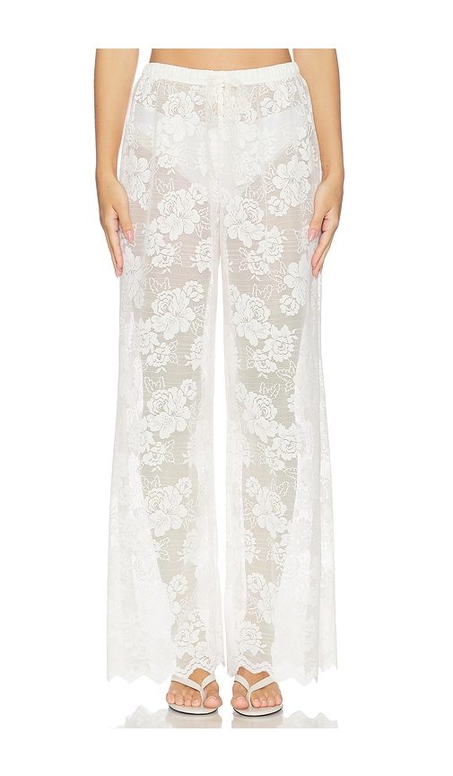 KAT THE LABEL Florence Pant in Ivory. - XS also in S, M, L, XL/1X