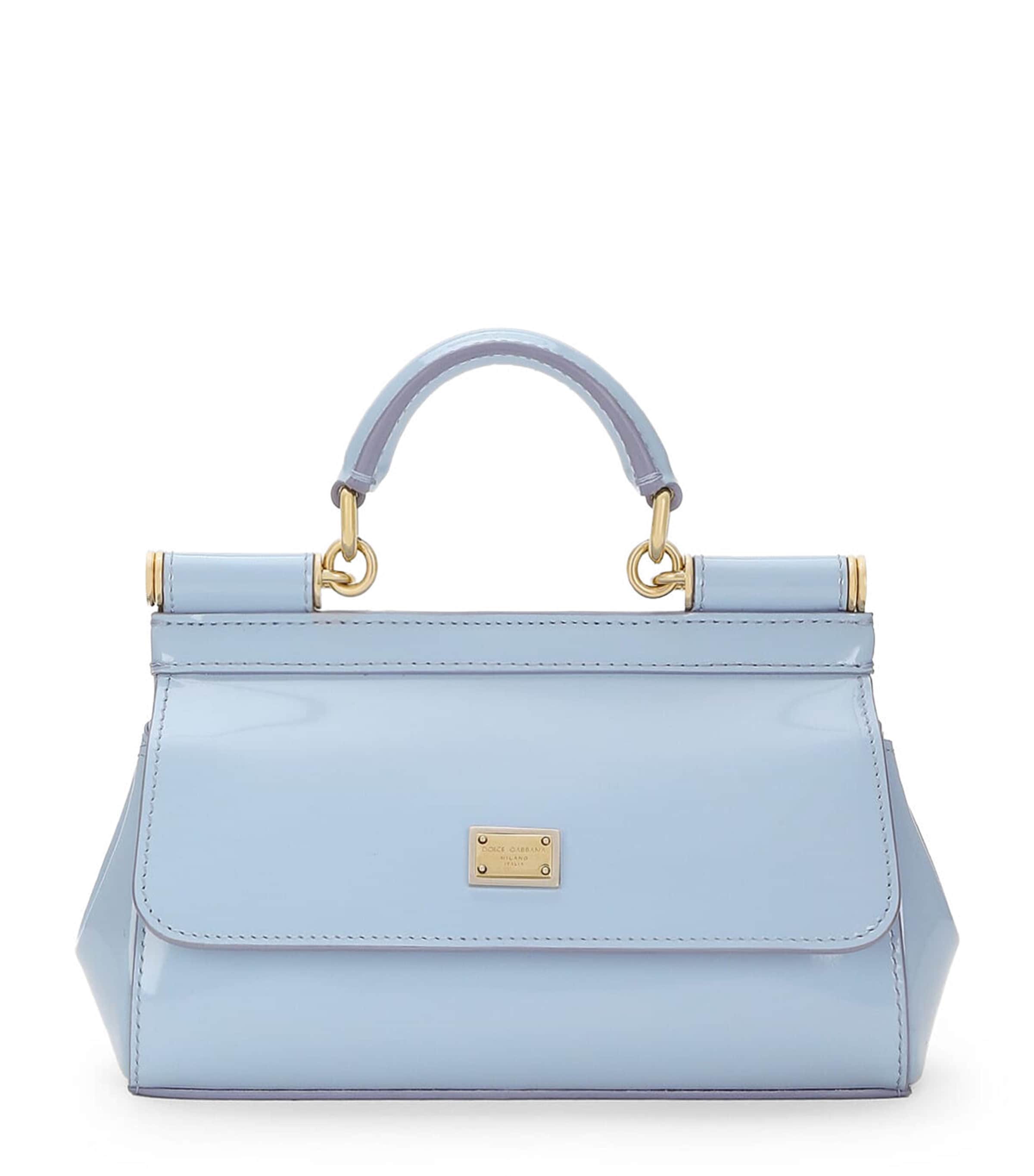 Dolce & Gabbana Small Calfskin Sicily Top-Handle Bag