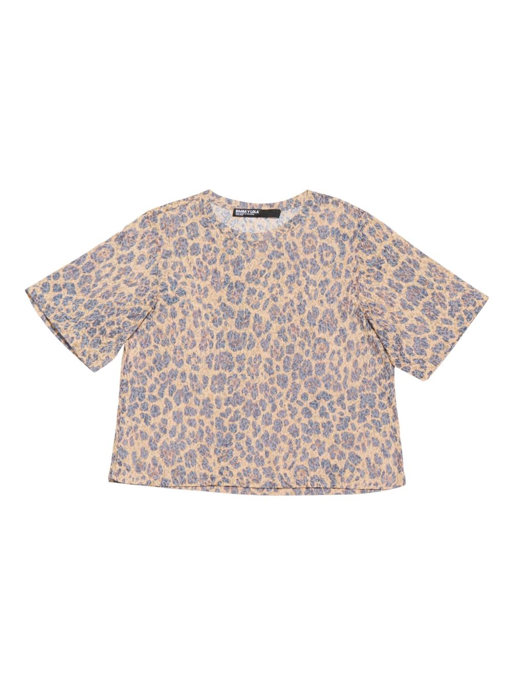 Bimba y Lola leopard-print short-sleeve top - Neutrals
