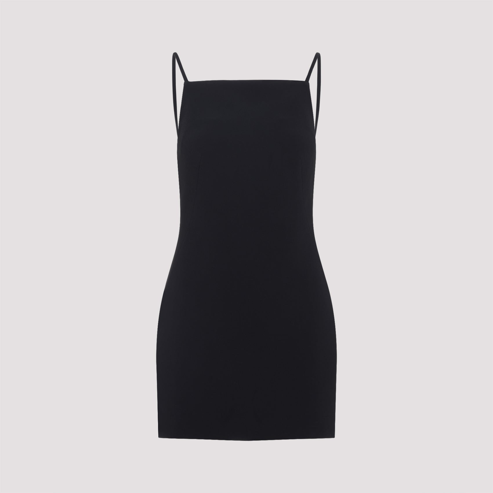 Sliced Mini Dress in Crepe Cady