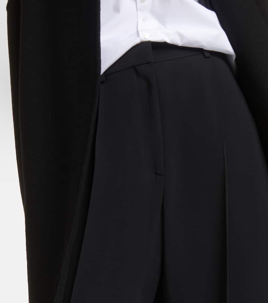 High-rise wide-leg pants