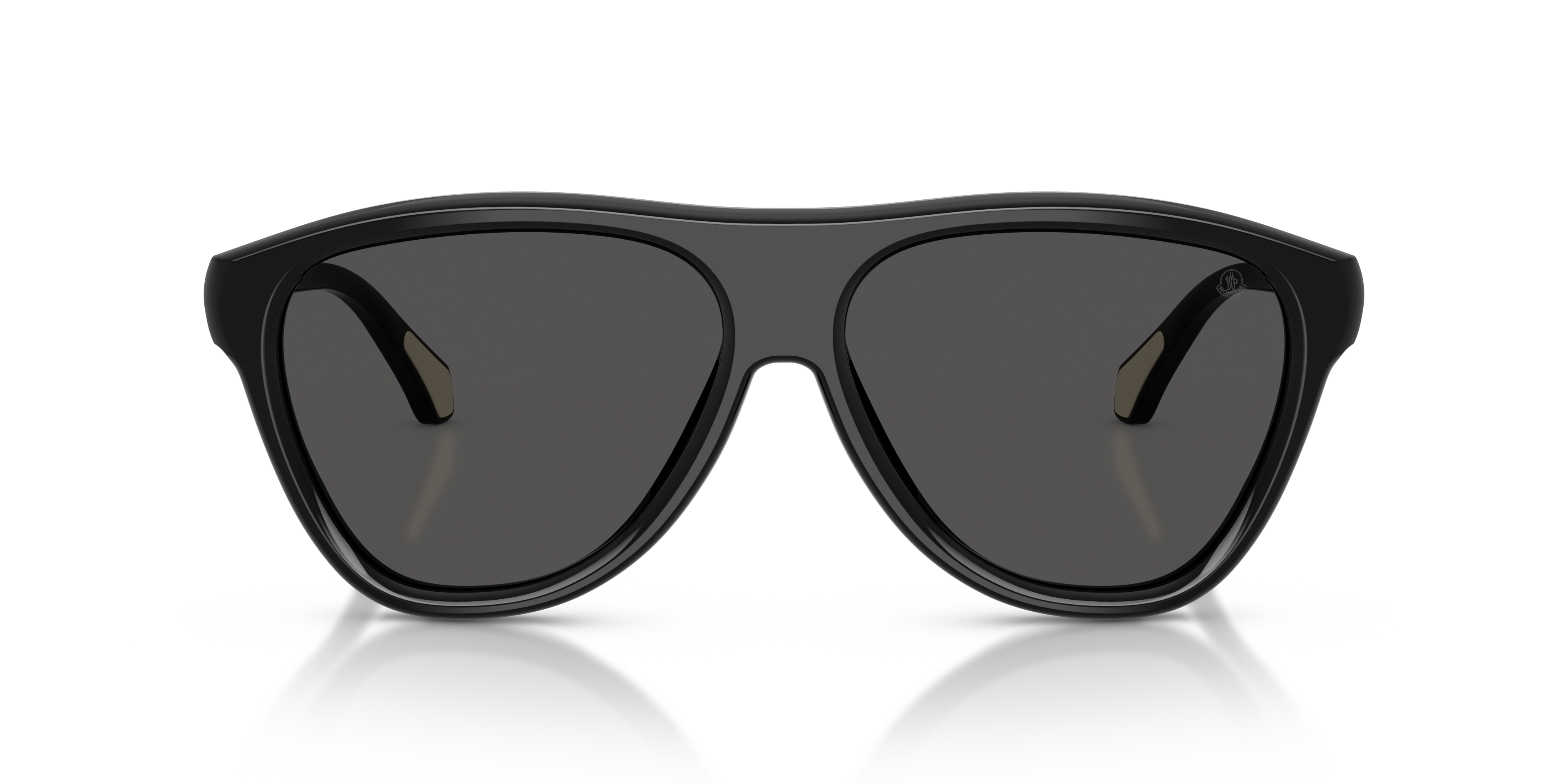 Moncler Unisex Moncler ME6025U INCLINE 300187 Gafas de sol Acetato Negro Gris Piloto Norma