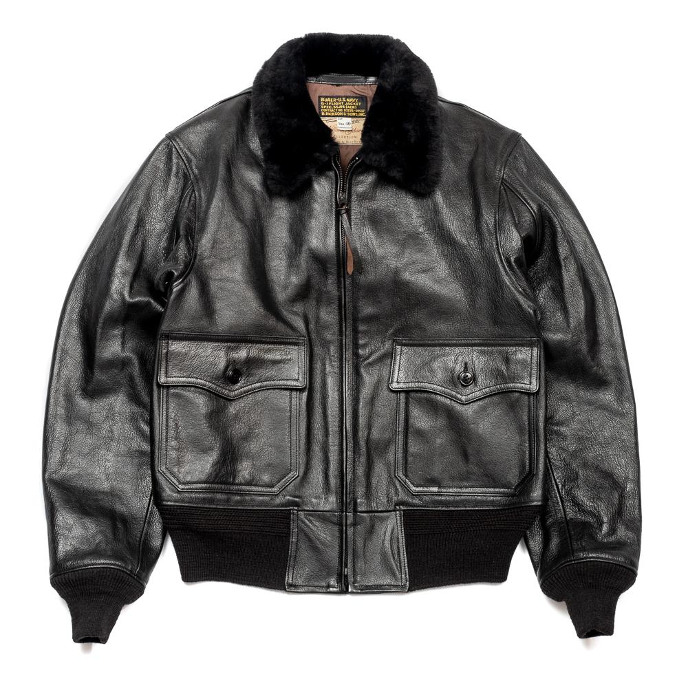X William Gibson G-1 Leather Jacket Black